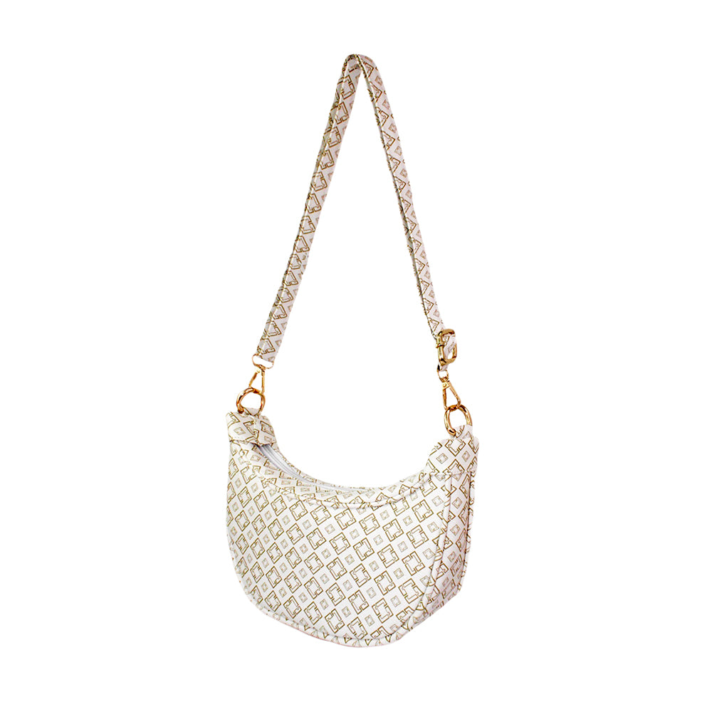 Bolso Zoey Beige Con Correa Ajustable