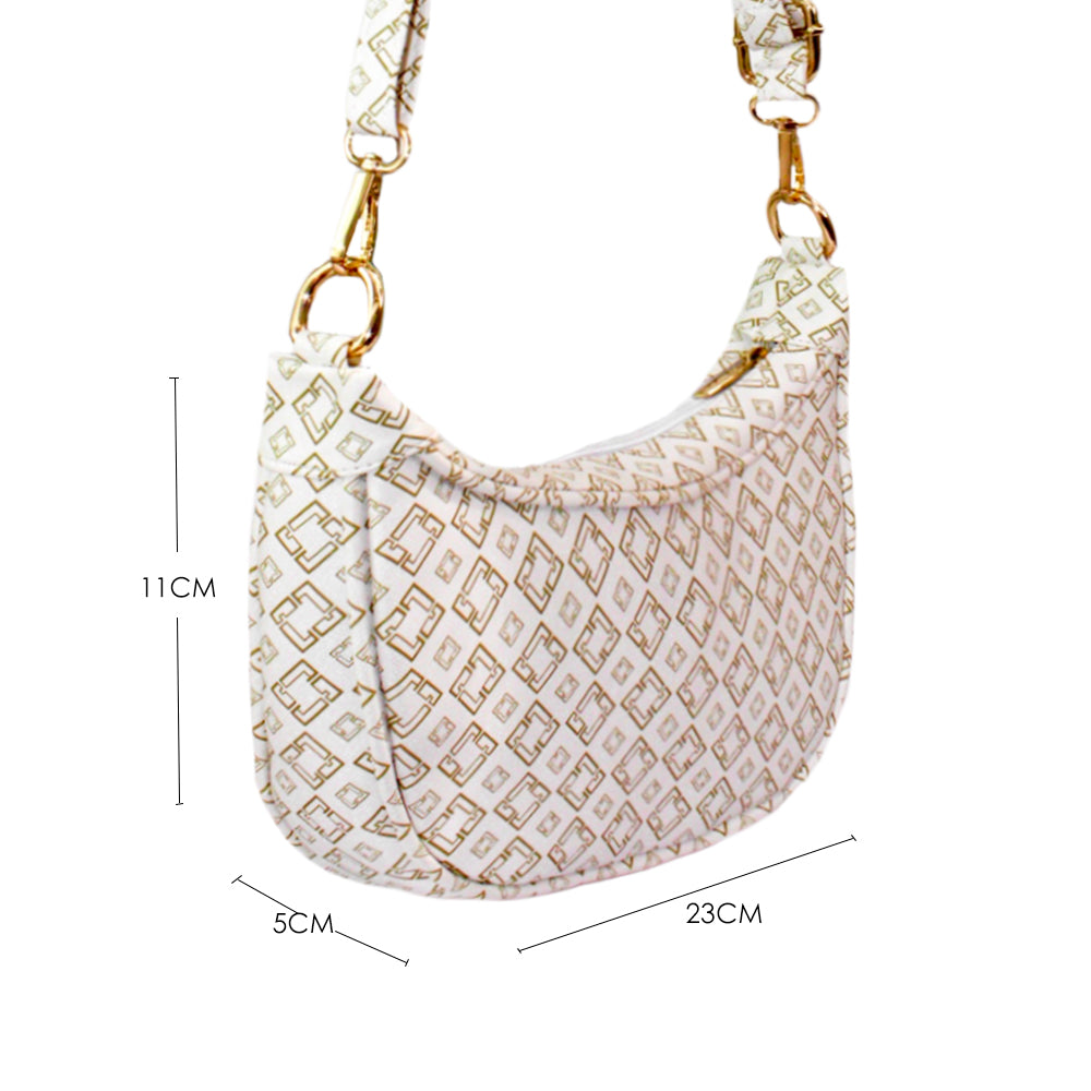 Bolso Zoey Beige Con Correa Ajustable